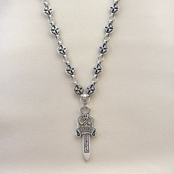 Other - Dagger Pendant Necklace for Men Women,Streetwear Hip Hop Punk Unisex Necklace